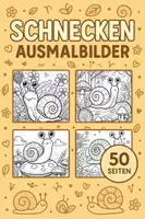 Vorschau - Mal- und Bastelvorlagen - Schnecken Ausmalbilder (50 Malvorlagen) inkl. Stundenentwurf (PDF) - Deckblatt