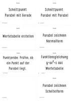Vorschau - Merkblätter - Lernkartenset Parabeln DIN A4 - Seite 3