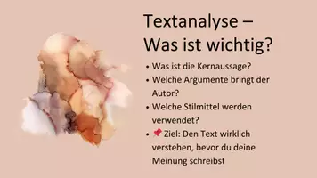 Vorschau - Prüfungsvorbereitung - Präsentation Textgebundene Erörterung - Seite 3