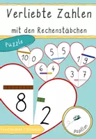 Vorschau - Spiele - Verliebte Zahlen mit den Rechenstäbchen - Deckblatt