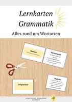 Vorschau - Merkblätter - Materialpaket Grammatik Lernkarten für Fachbegriffe - Seite 1