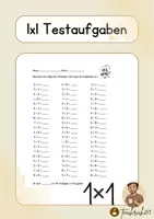 Vorschau - Arbeitsblätter - 1x1 Aufgaben - Überprüfung und Vertiefung des kleinen 1x1 - Deckblatt