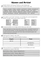 Vorschau - Arbeitsblätter - Wortarten - Aufgabenmappe - Seite 1
