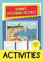anteprima - Flashcard - Summer: describing pictures; Descrizione dell'immagine; 3 volte differenziata (inglese) - Pagina di copertina