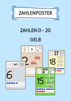 Vorschau - Poster - Zahlenposter 0-20 gelb / Zahlenplakat gelb - Deckblatt