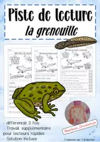 Vorschau - Arbeitsblätter - Mini - Lesespur auf Französisch: "Der Frosch" - Deckblatt