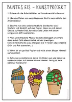 Vorschau - Stundenentwürfe - Buntes Eis - Komplementärfarben im Sommer - Kunstidee Farbenlehre - Seite 1