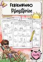 Vorschau - Arbeitsblätter - Bingo: Pfingstferien (drei Spielpläne) - Deckblatt