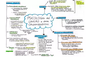 anteprima - Mappe concettuali - Psicologia del lavoro e delle organizzazioni - Pagina di copertina