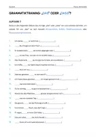 Vorschau - Arbeitsblätter - Grammatik: das/dass - Seite 1