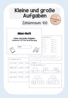 Vorschau - Arbeitsblätter - Mini-Heft: kleine und große Aufgaben (ZR 100) ohne Zehnerübergang - Deckblatt