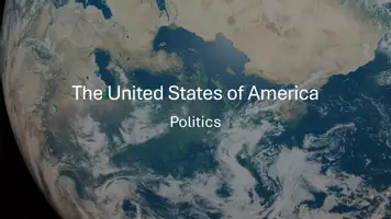 Vorschau - Präsentationen/Tafelbilder - Politics USA- Einführung und Übersicht für Oberstufe - Deckblatt