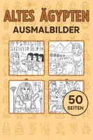 Vorschau - Mal- und Bastelvorlagen - Ägypten Ausmalbilder (50 Malvorlagen) inkl. Stundenentwurf (PDF) - Deckblatt
