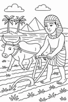Vorschau - Mal- und Bastelvorlagen - Ägypten Ausmalbilder (50 Malvorlagen) inkl. Stundenentwurf (PDF) - Seite 2