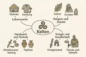 Vorschau - Arbeitsblätter - Lernposter + Arbeitsblatt "Kelten" + Onlineübung & MP3 + Mindmap + Infografik - Seite 3