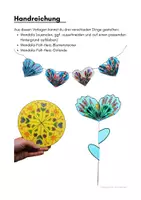 Vorschau - Mal- und Bastelvorlagen - Mandala-Falt-Herzen, Muttertag, Blumenstecker, Girlande, Valentinstag - Seite 1