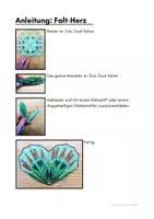 Vorschau - Mal- und Bastelvorlagen - Mandala-Falt-Herzen, Muttertag, Blumenstecker, Girlande, Valentinstag - Seite 3