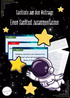 Vorschau - Stundenentwürfe - Textverständnis - Einen Sachtext zusammenfassen mithilfe der Fünf-Schritt-Lesemethode (Deutsch, Klasse 5-7) - Deckblatt