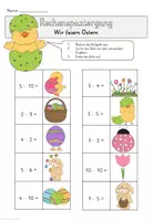 Vorschau - Arbeitsblätter - Oster-Rechenspaziergang Kernaufgaben Multiplikation - Seite 2