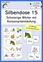 Vorschau - Fördermaterial/Inklusion - Silbendose 15 - Konsonantenhäufung schwierig - Deckblatt