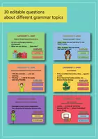 Προεπισκόπηση - Φυλλάδια - Grammar Trivia Game - 7. Σχολικό επίπεδο - Quiz game on the subject of the year (Αγγλικά) - Σελίδα 3