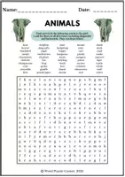 Vorschau - Spiele - Animals: A Free Word Search Puzzle (English) - Seite 3
