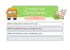 Vorschau - Aufgabenkarten - Schreibstraße Osterferien - Seite 2
