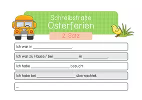 Vorschau - Aufgabenkarten - Schreibstraße Osterferien - Seite 3