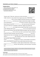 Vorschau - Arbeitsblätter - Arbeitsblätter zum Thema "Trampen" + Lösung & MP3 + - Deckblatt