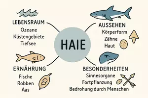 Vorschau - Arbeitsblätter - Arbeitsblatt "Haie" + Onlineübung & MP3 + Mindmap + Infografik - Seite 2