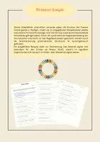 Vorschau - Arbeitsblätter - Present Simple Grammar Training - Deckblatt