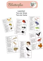 Vorschau - Spiele - Leserätsel: Tiere der Wiese & Tiere der Hecke - Deckblatt