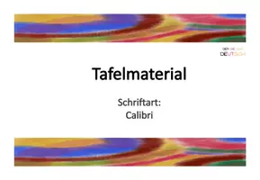Vorschau - Präsentationen/Tafelbilder - Tafelmaterial Satzglieder – Deutsch ab Klasse 3 | Subjekt, Prädikat, Objekte, Angaben - Seite 3