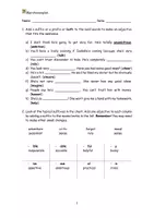 Vista previa - Hojas de trabajo - Preffixes & Suffixes worksheet. - página 1