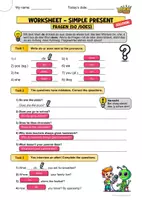 Vorschau - Arbeitsblätter - Simple present - do does Fragen (AB 2) - Seite 3