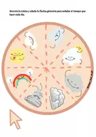 Vista previa - Decoración del aula - ¿Qué tiempo hace hoy? Ruleta del tiempo - página 2