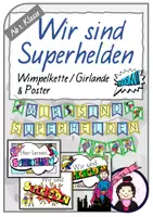 Vorschau - Poster - Wir sind SUPERHELDEN | Poster & Girlande - Deckblatt