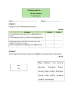 Vorschau - Klassenarbeiten - Klassenarbeit Tierbeschreibung - Seite 1