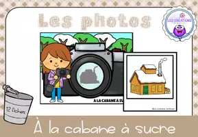 Aperçu - Apprentissages en autonomie - Associe les photos - A la cabane à sucre - Page de couverture