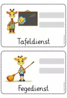 Vorschau - Bildkarten - Klassendienste Giraffen EnjoyYourAfternoon - Seite 2