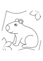 Vorschau - Mal- und Bastelvorlagen - Prickelbilder / Fensterbilder PAKET Thema Capybaras - Grundschule - Bastelvorlagen - Seite 3
