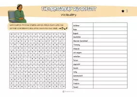 Vorschau - Arbeitsblätter - The Montgomery Bus Boycott - Vocabulary & Listening - Seite 1
