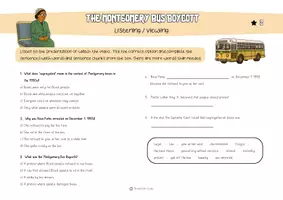 Vorschau - Arbeitsblätter - The Montgomery Bus Boycott - Vocabulary & Listening - Seite 3