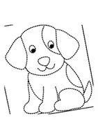 Vorschau - Mal- und Bastelvorlagen - Prickelbilder / Fensterbilder Thema Hunde - Grundschule - Bastelvorlagen - Seite 1