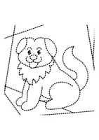 Vorschau - Mal- und Bastelvorlagen - Prickelbilder / Fensterbilder Thema Hunde - Grundschule - Bastelvorlagen - Seite 3