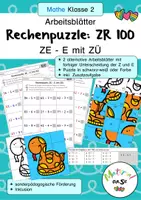 Vorschau - Arbeitsblätter - Rechenpuzzle (Schlange) ZR 100 ZE - E mit ZÜ - Deckblatt