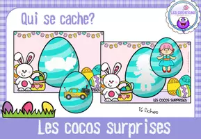 Aperçu - Apprentissages en autonomie - Qui se cache - Les cocos surprises - Page de couverture