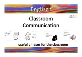 Vorschau - Poster - English: Classroom Communication Cards - Seite 1
