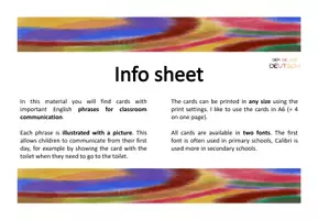 Vorschau - Poster - English: Classroom Communication Cards - Seite 2