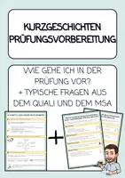 Vorschau - Arbeitsblätter - Kurzgeschichten - Wie gehe ich in der Prüfung vor? Quali + MSA - Deckblatt